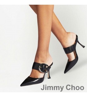 Jimmy Choo Magie 85 Tkaných Ženy Nappa Kože S C-Spony, Čierny