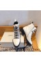 Jimmy Choo 크루즈투 부츠 여자 가죽으로 백색 크리스탈 디테일