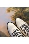 Jimmy Choo 크루즈투 부츠 여자 가죽으로 백색 크리스탈 디테일