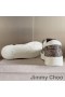 Jimmy Choo Florent M 즈 여성 Crosta 와 가죽으로 크리스탈 꾸밈 백색/회색