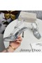 Jimmy Choo Indiya85 샌들 여성 Nappa 가죽으로 크리스탈 마음이버