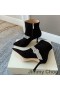 Jimmy Choo Kaza85 앵클 부츠 여성 스웨이드와 함께 크리스탈 스트랩 블랙