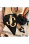 Jimmy Choo 사랑을 아파트 여성 송아지를 가죽으로 JC 상징 블랙