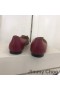 Jimmy Choo 사랑을 아파트 여성 가죽으로 제 엠블럼 부르고뉴