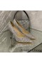 Jimmy Choo 사랑 펌프는 여성의 반짝이 저하되는 직물 Grey