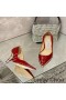 Jimmy Choo 사랑 펌프는 여자 가죽 빨간