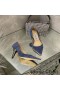 Jimmy Choo 사랑 펌프는 여성 스웨이드 블루