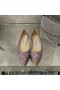 Jimmy Choo Romy 아파트 여성의 반짝이 직물색