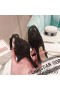 Jimmy Choo x 오 드 스트랩 90 펌프는 여성 양의 가죽으로 크리스탈 블랙