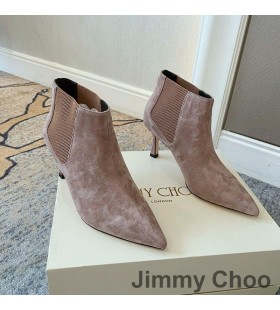 Jimmy Choo Maiara65 앵클부츠는 여성 스웨이드 분홍색