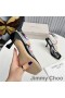 Ženske Sandale Jimmy Choo Amiral 85 Od Napa Kože S Расшитой Perle Рафией Crne Boje