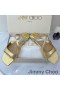 Jimmy Choo Анисовые Slajdova Ženske Od Lakirane Kože Zlatne Boje