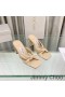 Ženske Japanke Na Petu Cipele Jimmy Choo Avenue 85 Od Napa Kože Od Marelica Čvor
