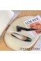 Ženske Cipele-brod Jimmy Choo Gisela 50 Od Lakirane Kože S Logotipom sustava JC Crne Boje