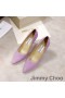 Cipele-brod Jimmy Choo Love 85 Ženske Parhet Ljubičasta
