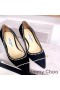 Cipele-brod Jimmy Choo Love 85 Ženski šeširi za sunce S Biserima Crne Boje