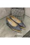 Ženske balet stanovi Jimmy Choo Love Od Tkanine Glitter Degrade Sive/Plave boje