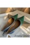 Jimmy Choo Romy Flats Women Glitter Fabric Green/Blue