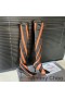Jimmy Choo x Mugler Iznad Koljena 105 Čarapa-Booties Ženski Strip Iz Mreže Crno / Narančasta