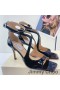 Jimmy Choo Azia 85 Sandaler Kvinnor Patent Läder Svart