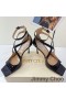 Jimmy Choo Azia 85 Sandaler Kvinnor Patent Läder Svart