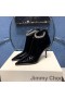 Jimmy Choo Blaize 85 Vrist Tossor Kvinnor Patentet Läder Med Crystal Strap Svart