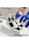 Jimmy Choo Va P Florent F Unisex Sneakers Kalv Läder Och Canvas Vit/Svart