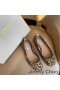 Jimmy Choo Gisela Lägenheter Kvinnor Leopard Läder Brun