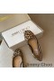 Jimmy Choo Gisela Lägenheter Kvinnor Leopard Läder Brun