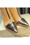 Jimmy Choo Kix-Z 65 Vrist Tossor Kvinnor Patentet Läder Och JC Monogram Läder Khaki