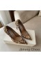 Jimmy Choo Kärlek 105 Pumpar Kvinnor Leopard Läder Brun