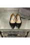 Jimmy Choo Älskar Lägenheter Kvinnor Patent Läder Svart
