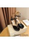 Jimmy Choo Sacaria 105 Sandaler Kvinnor Patent Läder Svart