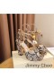 Jimmy Choo Sacaria 105 Sandaler Kvinnor Python Läder Svart