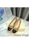 Jimmy Choo Watson Lägenheter Kvinnor Leopard Print Och Patent Läder Brun/Svart