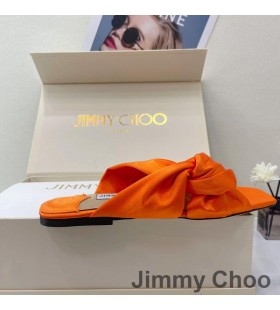 Jimmy Choo Narisa Glider Kvinnor Satin Orange