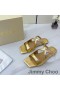 Jimmy Choo Anason Slaytlar Kadın Rugan Altın