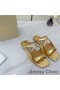 Jimmy Choo Anason Slaytlar Kadın Rugan Altın