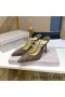 Jimmy Choo Bing Katır Kadın Süet Kristal ve İnci Askılı Kahve