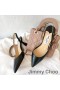 Jimmy Choo Fetto 65 Slingback Pompaları Kadın Deri Siyah