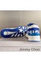 Jimmy Choo Florent M Spor Ayakkabı Kadın Crosta ve Deri Choo Yazı Beyaz / Mavi