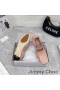 Jimmy Choo Gai Balerin Flats Kadın Nappa Kristal Kayış İle Pembe