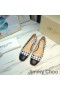 Jimmy Choo Gisela Flats Kadın Balıksırtı Yıldız Baskı Ve Nappa Deri Beyaz