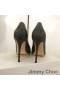Jimmy Choo Aşk 100 Pompaları Kadın Timsah Kabartmalı Deri Zeytin