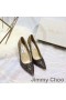 Jimmy Choo Aşk Pompaları Kadın Glitter Aşağılamak Kumaş Siyah / Altın