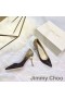 Jimmy Choo Aşk Pompaları Kadın Glitter Aşağılamak Kumaş Siyah / Altın