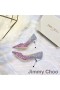 Jimmy Choo Aşk Pompaları Kadın Glitter Aşağılamak Kumaş Pembe / Gümüş