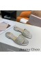 Jimmy Choo Minea Slaytlar Kadınlar Glitter Kumaş Altın