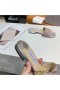 Jimmy Choo Minea Slaytlar Kadınlar Glitter Kumaş Pembe