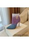 Jimmy Choo Minori 105 Ayak Bileği Patik Kadın Glitter Degrade JC Amblemi Mor